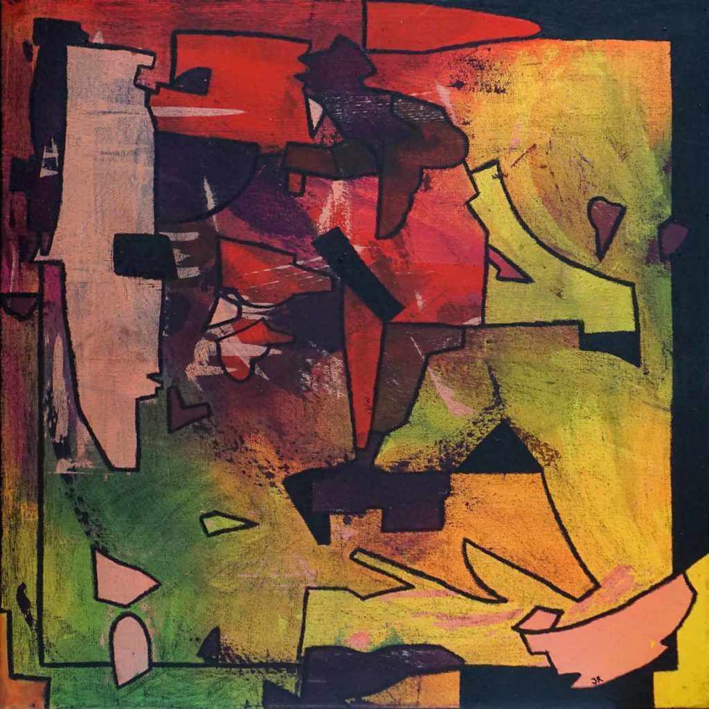 jakob 2 acryl with oil crayons