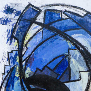 eye of the city detail 4 acryl with oil crayons