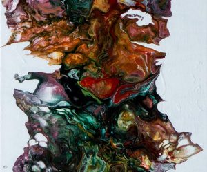 two faces acrylpouring